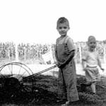 Rick and Blaine Young in their front yard